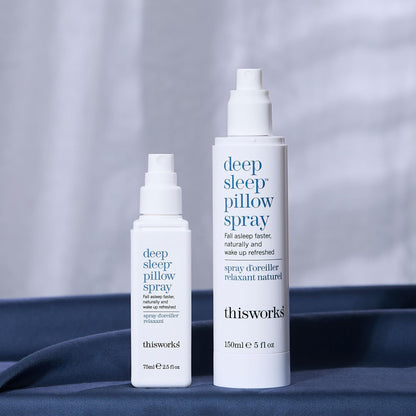 THISWORKS Deep Sleep Pillow Spray – Fast-Acting Rest Formula with Lavender, Vetivert & Camomile – 150 ml