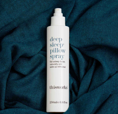 THISWORKS Deep Sleep Pillow Spray – 250 ml | Natural Aromatherapy Sleep Aid with Lavender, Vetivert & Chamomile