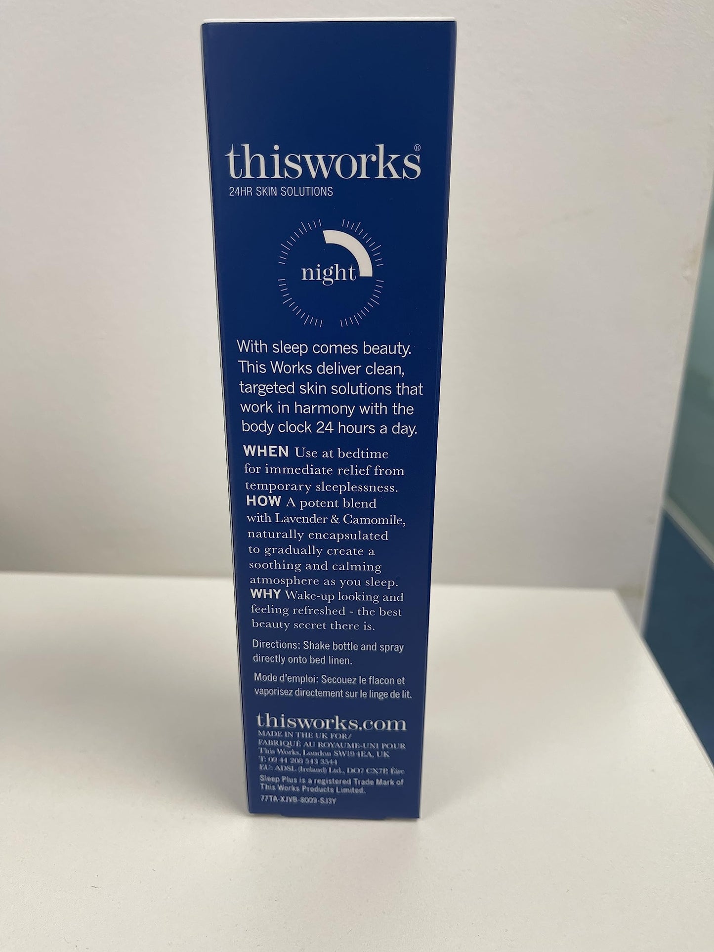 THISWORKS Sleep Plus Pillow Spray – Fast-Acting Rest with Lavender, Vetivert & Camomile, 100ml