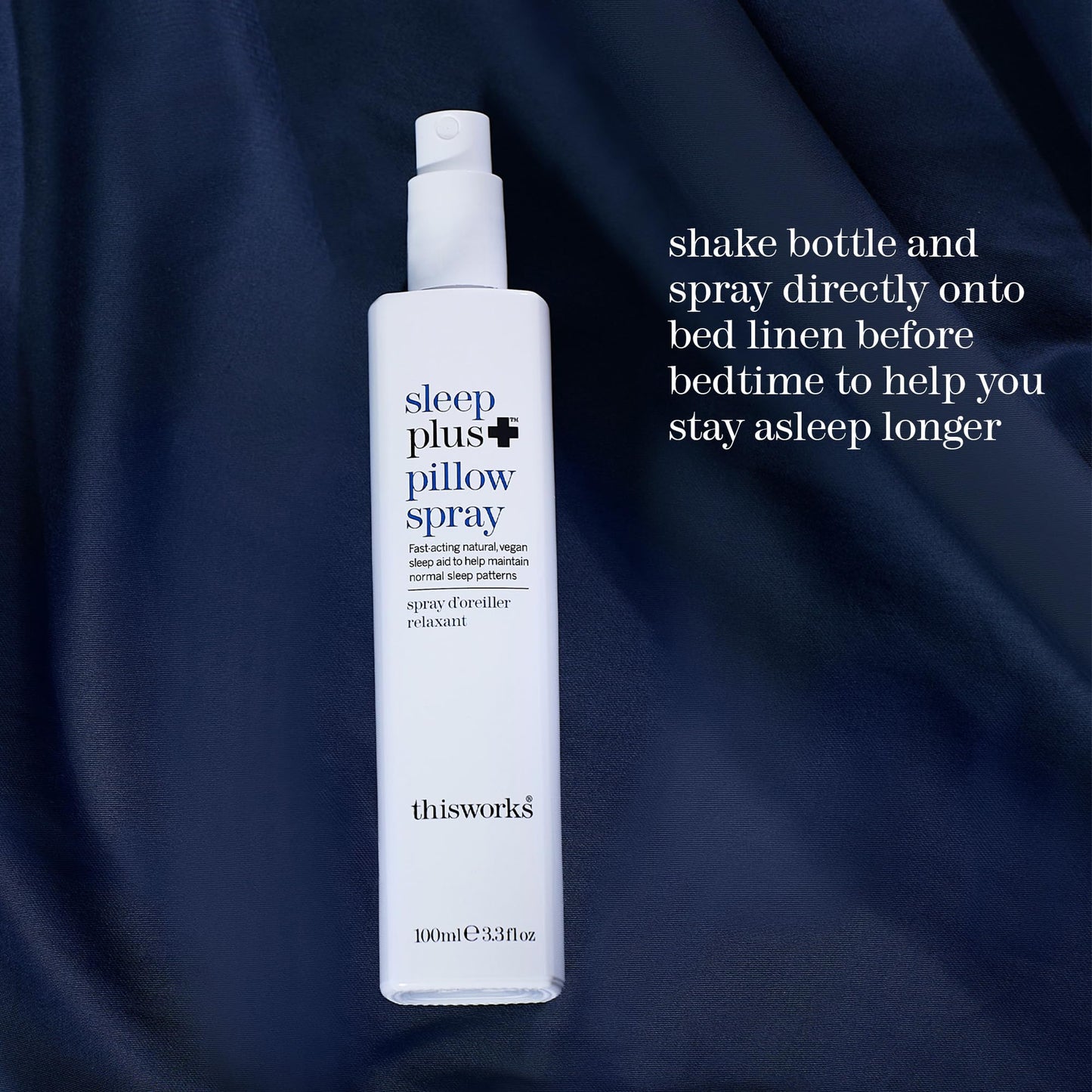 THISWORKS Sleep Plus Pillow Spray – Fast-Acting Rest with Lavender, Vetivert & Camomile, 100ml