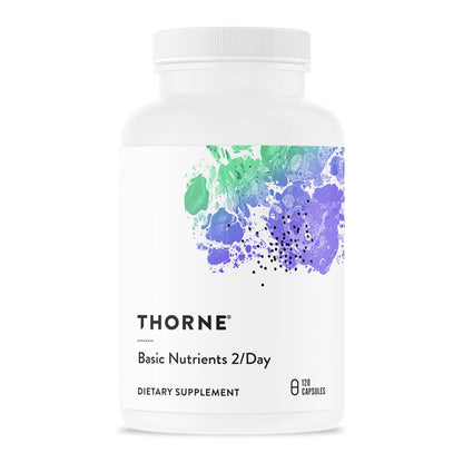 THORNE Basic Nutrients 2/Day – Comprehensive Daily Multivitamin | Gluten, Dairy & Soy-Free