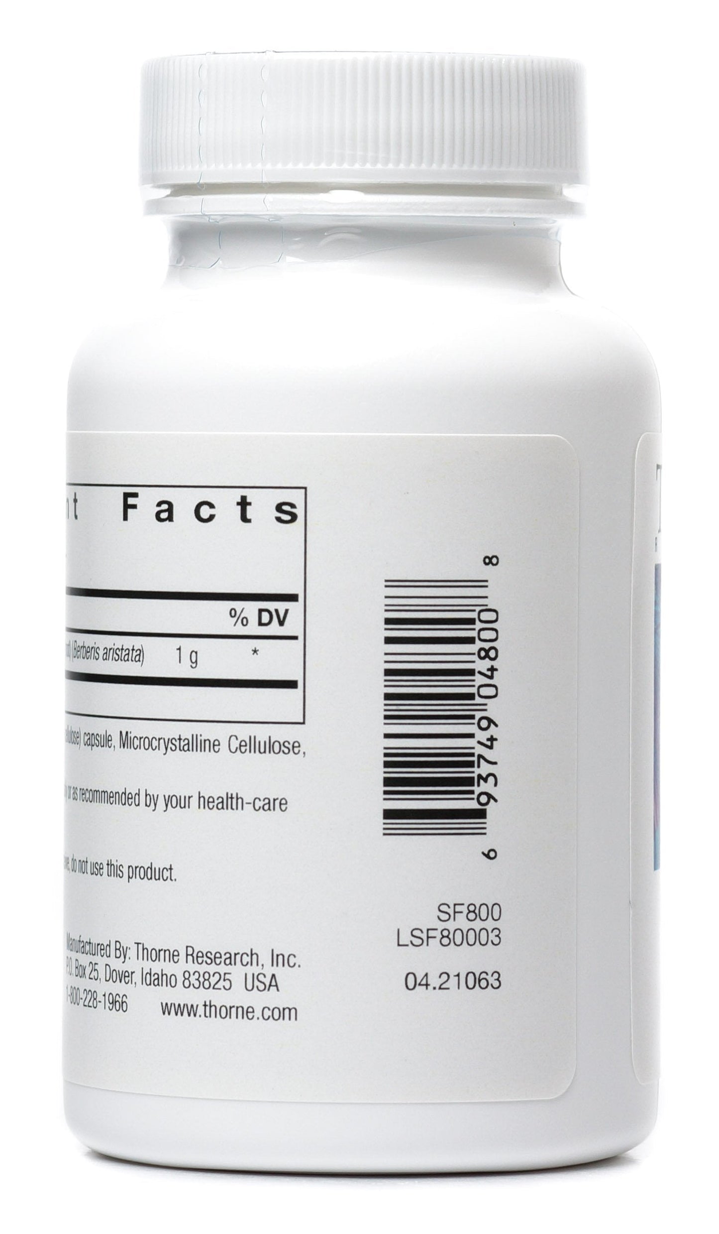 THORNE BERBERINE-500 (Pack of 2) – 60 Capsules Each