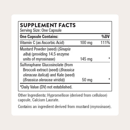 THORNE Broccoli Seed Extract (SGS) – Sulforaphane Glucosinolate, 60 Capsules | Antioxidant Support*