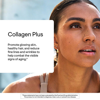 THORNE Collagen Plus – Collagen Peptides with Nicotinamide Riboside for Skin, Hair & Nails – 17.5 oz, 30 Servings