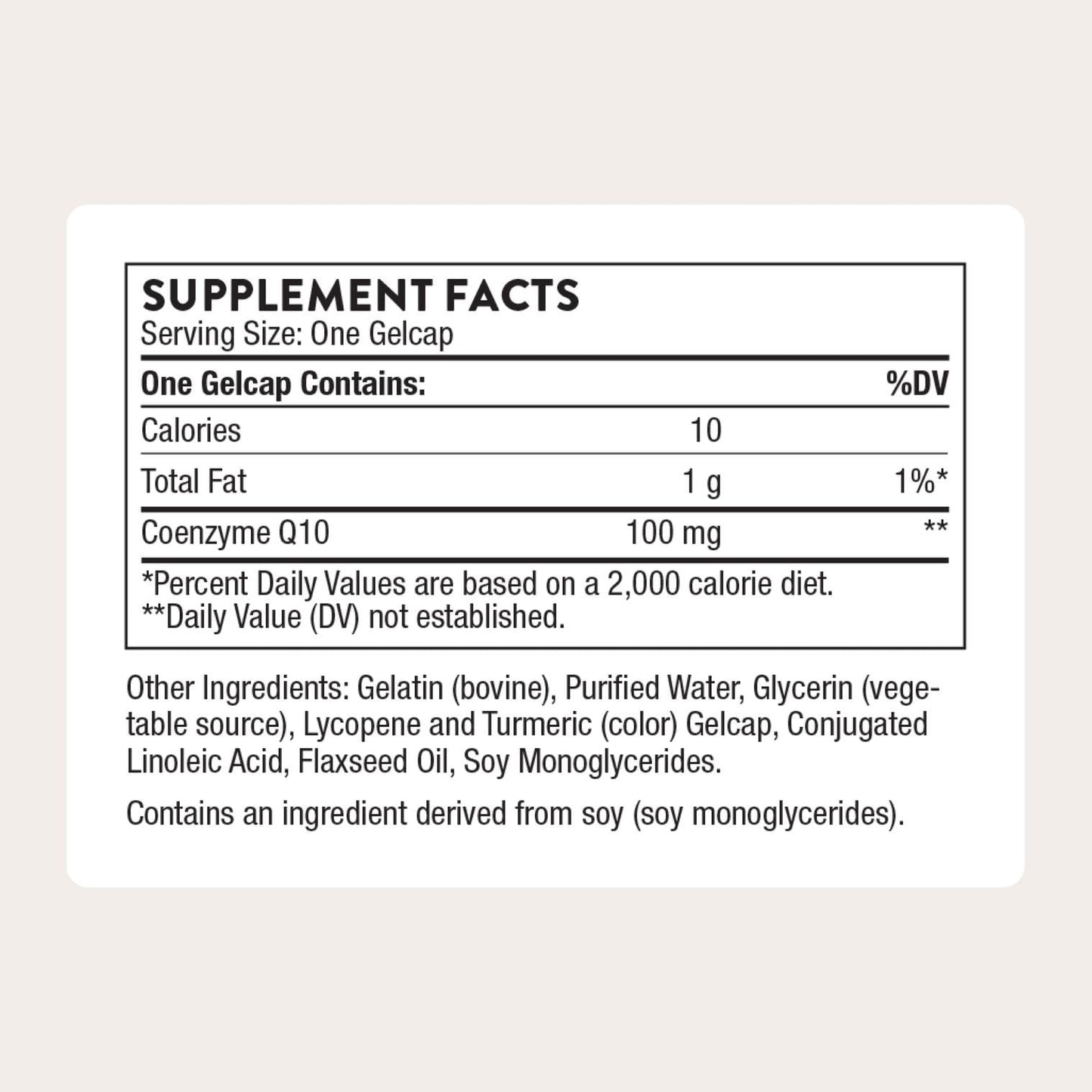 THORNE CoQ10 100mg | Optimally Absorbed Ubiquinone for Heart, Brain & Energy