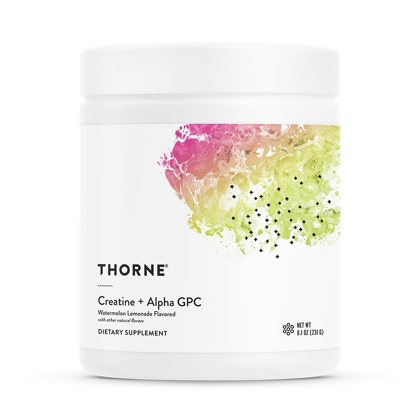 THORNE Creatine + Alpha GPC – Watermelon Lemonade, 30 Servings | NSF Certified for Sport