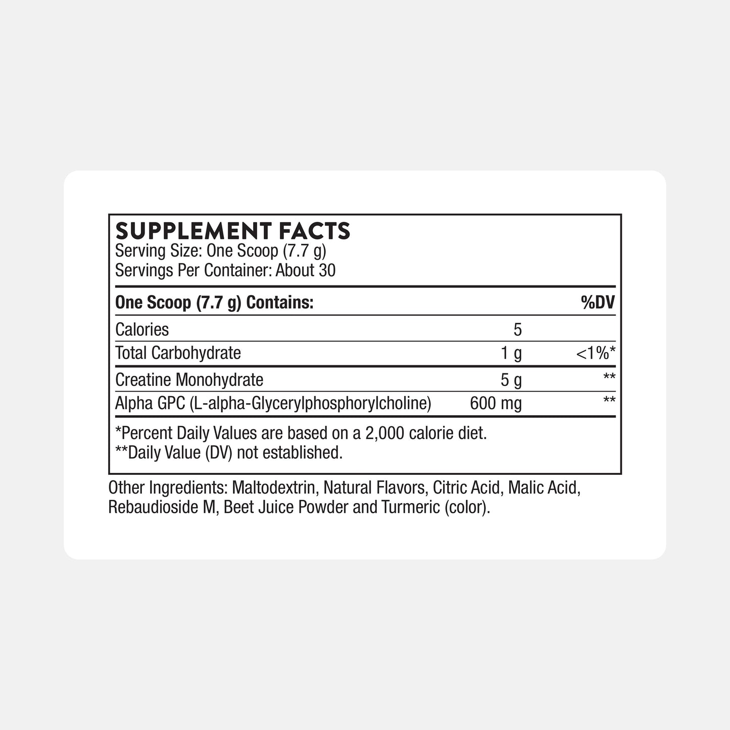 THORNE Creatine + Alpha GPC – Watermelon Lemonade, 30 Servings | NSF Certified for Sport