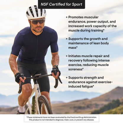 THORNE Creatine + BCAAs Powder – Peach Mango, NSF Certified for Sport – 30 Servings