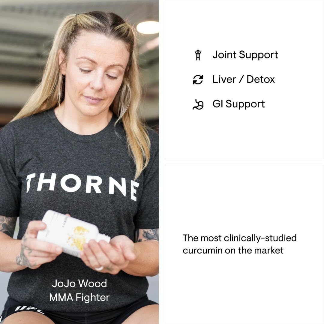 THORNE Curcumin Phytosome 500 mg (Meriva) – Sustained Release, Clinically Studied, Supports Healthy Inflammation