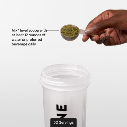 THORNE Daily Greens Plus – Comprehensive Greens Powder with Matcha & Adaptogens | Mint, 7.3 oz