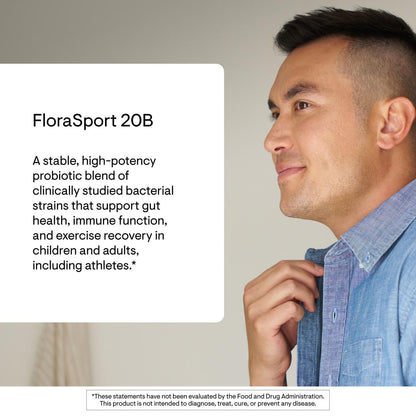 THORNE FloraSport 20B Probiotic – 30 Servings | Digestive, Immune Support & NSF Certified for Sport