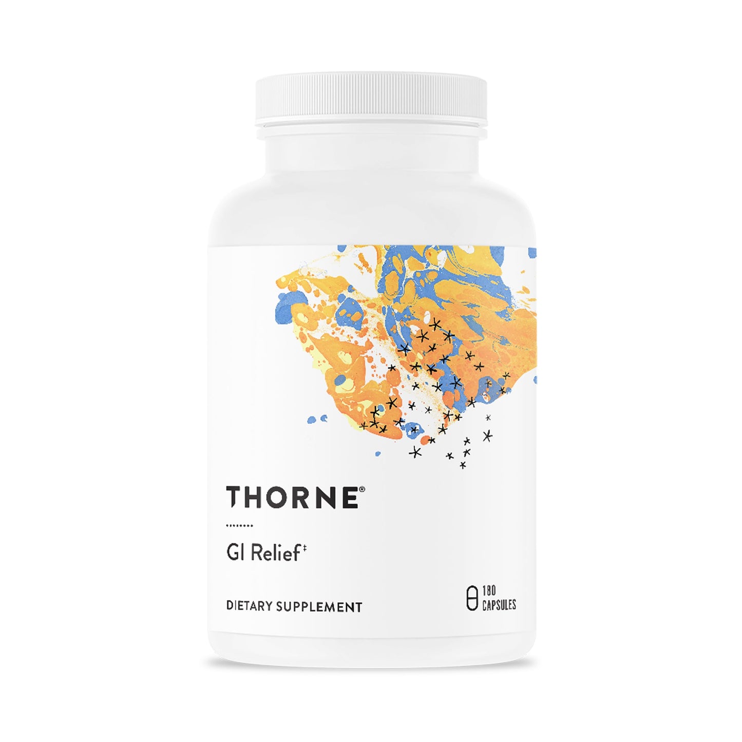 THORNE GI Relief - Digestive Support Supplement with Marshmallow Root, Aloe Vera, DGL & Slippery Elm Bark | 90 Servings