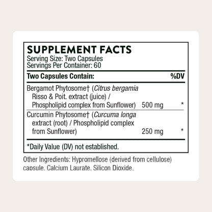THORNE Metabolic Health – Gut Health & Weight Management with Bergamot & Turmeric (60 Servings)