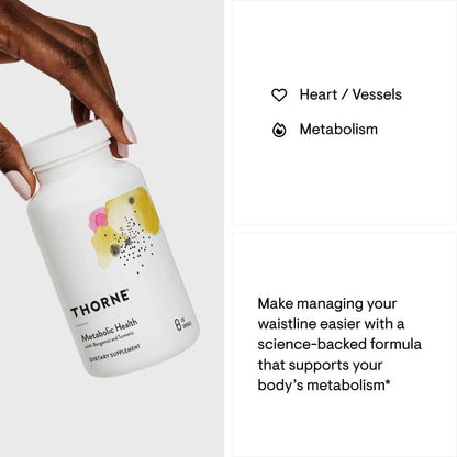 THORNE Metabolic Health – Gut Health & Weight Management with Bergamot & Turmeric (60 Servings)