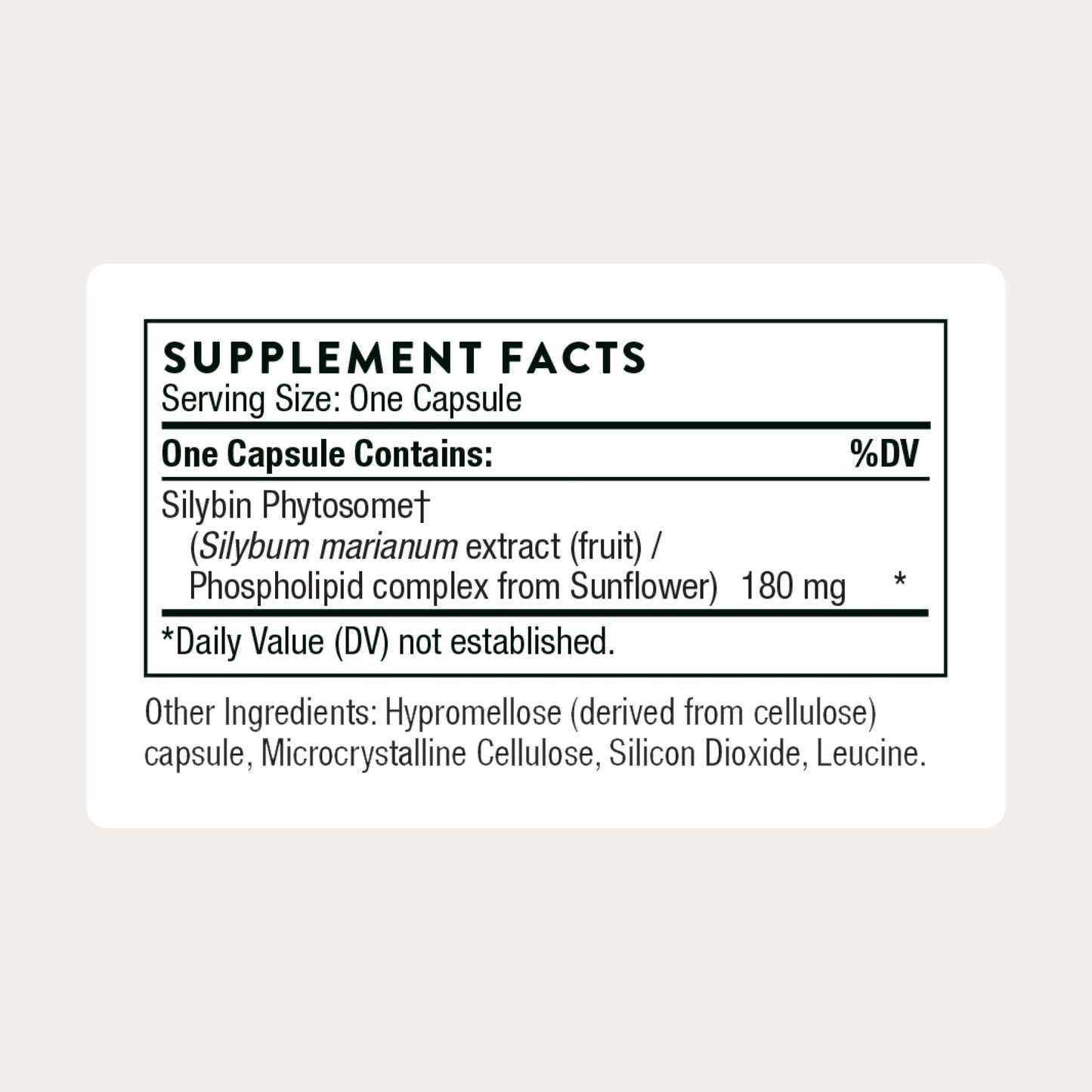 THORNE Milk Thistle Phytosome – Liver Support & Antioxidant Botanical Extract (90 Capsules)