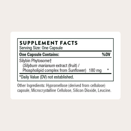 THORNE Milk Thistle Phytosome – Liver Support & Antioxidant Botanical Extract (90 Capsules)
