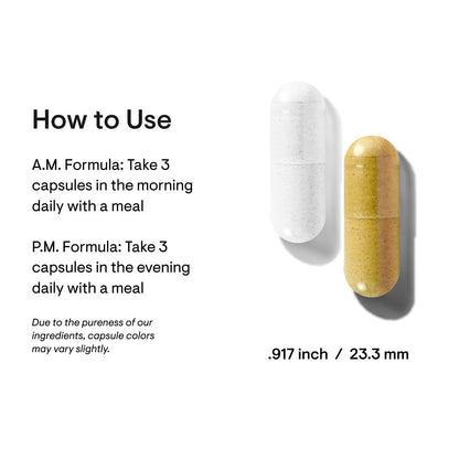 THORNE Multi-Vitamin Elite – AM & PM Daily Nutritional Supplement (Gluten-Free, Dairy-Free) | 180 Capsules