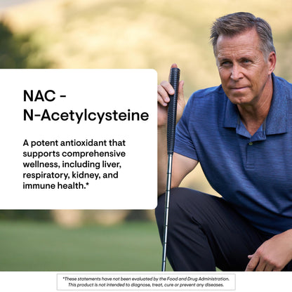 THORNE NAC 500mg – N-Acetylcysteine (180 Capsules) | Supports Respiratory Health, Immune Function & Detox