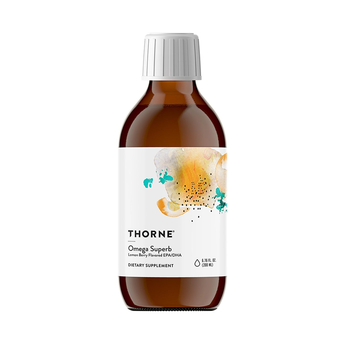 THORNE Omega Superb - Easy Dosing Fish Oil Liquid with EPA & DHA, Lemon Berry, 6.76 fl oz