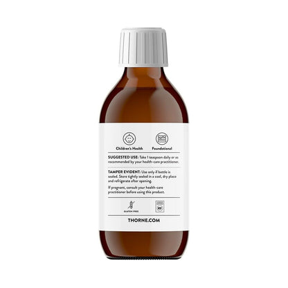 THORNE Omega Superb - Easy Dosing Fish Oil Liquid with EPA & DHA, Lemon Berry, 6.76 fl oz