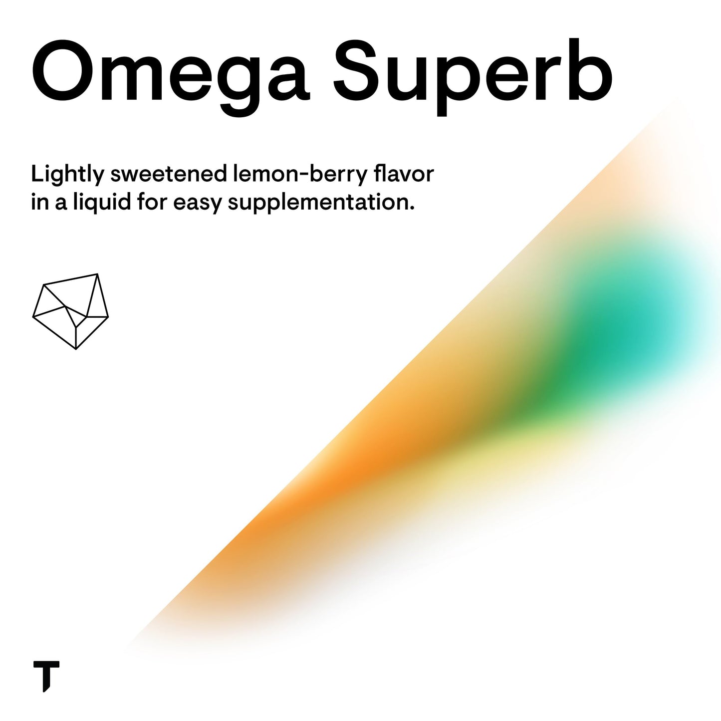 THORNE Omega Superb - Easy Dosing Fish Oil Liquid with EPA & DHA, Lemon Berry, 6.76 fl oz