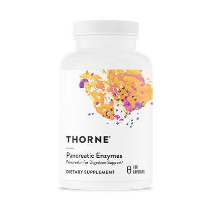 THORNE Pancreatic Enzymes (Dipan-9) – Digestive Support & Nutrient Absorption, 180 Capsules (90 Servings)
