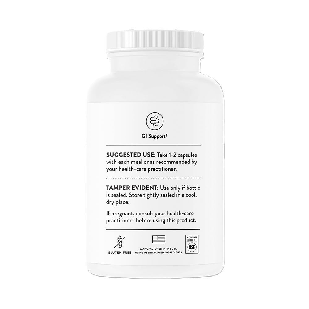 THORNE Pancreatic Enzymes (Dipan-9) – Digestive Support & Nutrient Absorption, 180 Capsules (90 Servings)