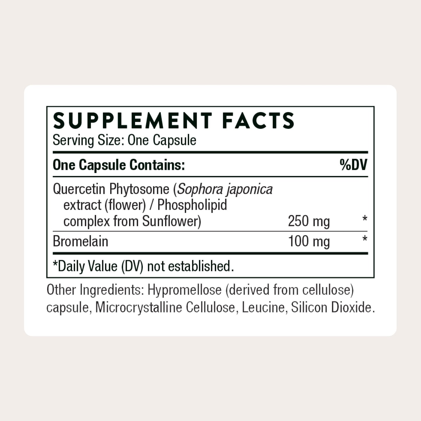 THORNE Quercetin Complex — Seasonal Allergy Support, 60 Capsules