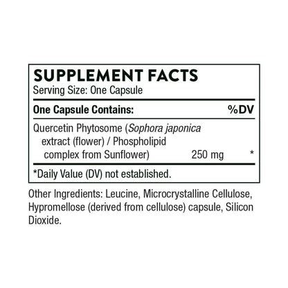 THORNE Quercetin Phytosome – Immune & Respiratory Support, Seasonal Allergy Relief | 60 Servings