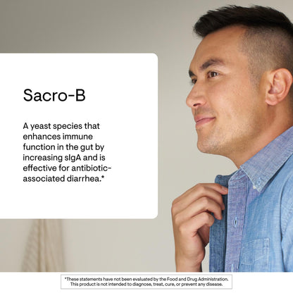 THORNE Sacro-B Probiotic – Gut Health, Immune Support & Gentle Constipation Relief