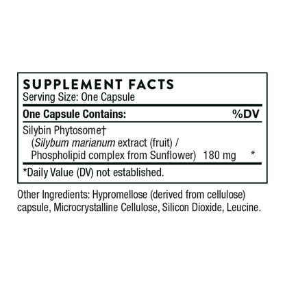 THORNE Milk Thistle Phytosome – Liver Support & Antioxidant Botanical Extract (90 Capsules)