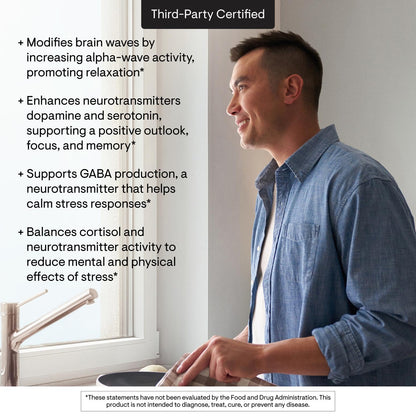 THORNE Theanine 200 mg | Supports Relaxation, Focus & Stress Response - 90 Capsules