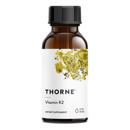 THORNE Vitamin K2 Liquid (1 mg/Drop) – Heart & Bone Support, Gluten/Dairy/Soy Free | 1 Fl Oz