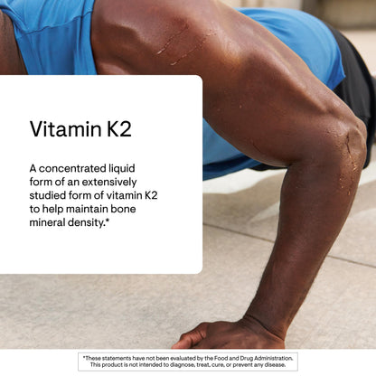 THORNE Vitamin K2 Liquid (1 mg/Drop) – Heart & Bone Support, Gluten/Dairy/Soy Free | 1 Fl Oz