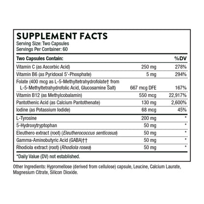 THORNE Emotion Balance Support (Formerly Deproloft-HF) – Botanical Supplement for Positivity & Stress Management | 120 Capsules