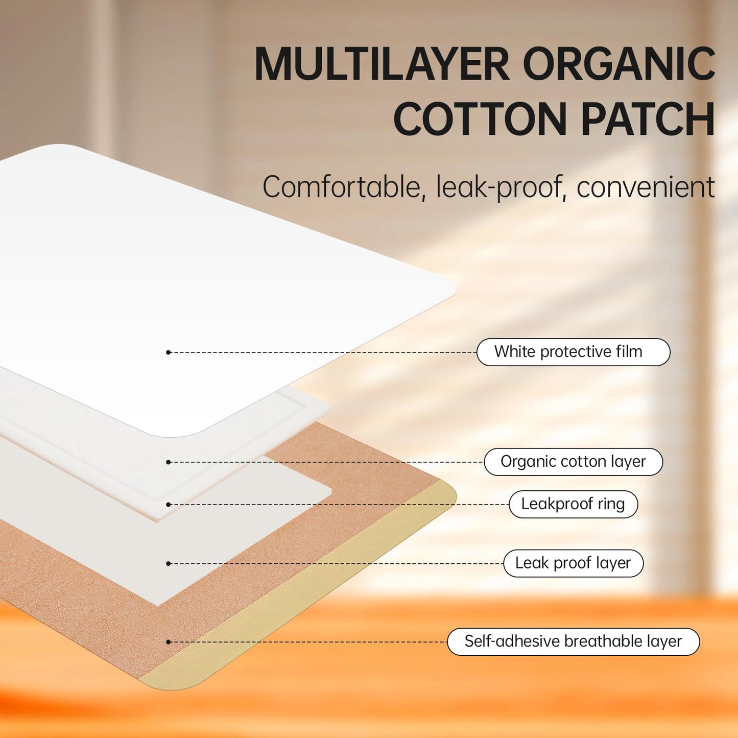 40Pcs Castor Oil Pack Wrap – Organic Cotton Patches, 16oz Amber Glass Bottle