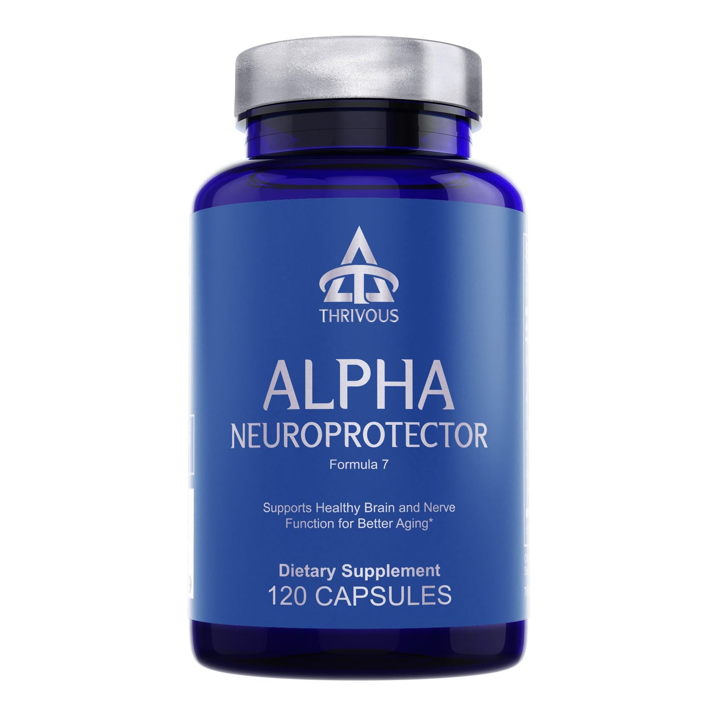 Thrivous Alpha Neuroprotector - Brain Support Nootropic Supplement with Acetyl L-Carnitine, Alpha GPC, R-Alpha Lipoic Acid, Ginkgo Biloba - 120 Vegan Capsules