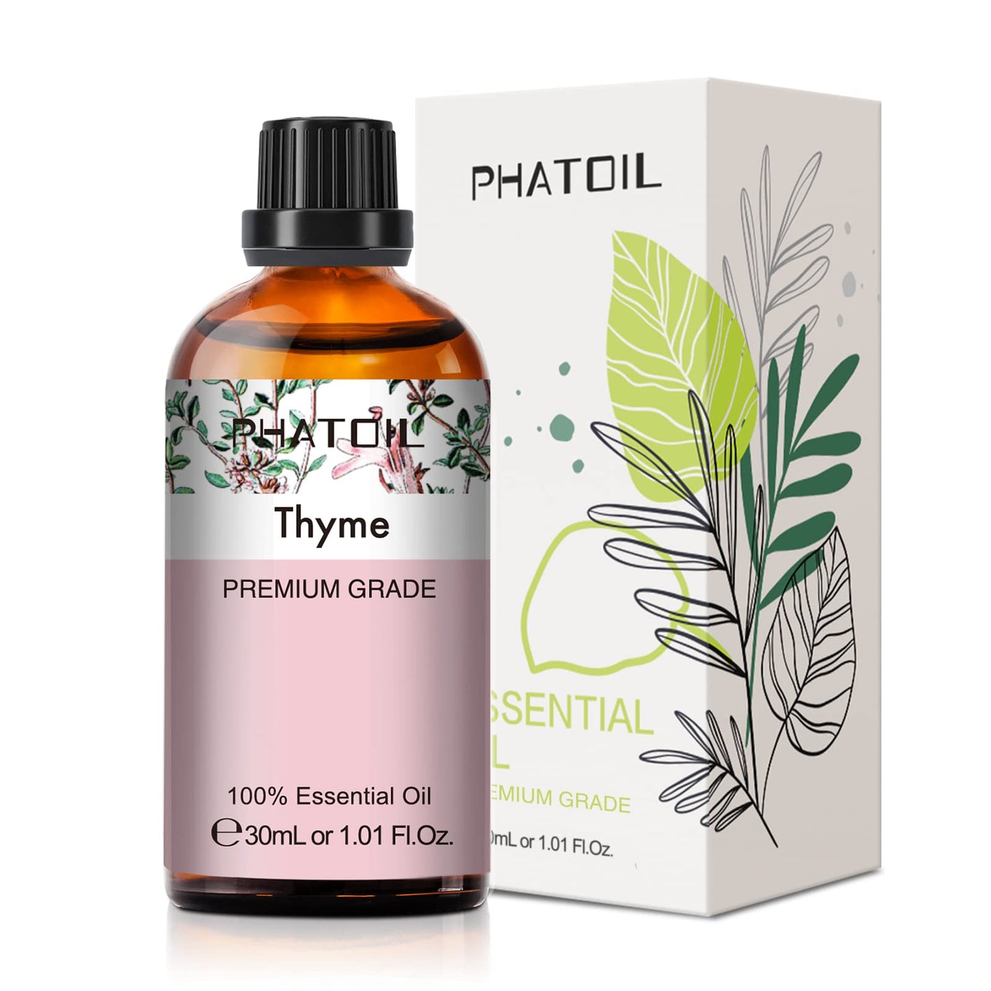 Thyme Essential Oil 30ml – PHATOIL Pure Aromatherapy for Diffusers & DIY Crafts