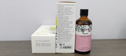 Thyme Essential Oil 100ml | PHATOIL Aromatherapy for Diffuser, DIY Soap & Candles