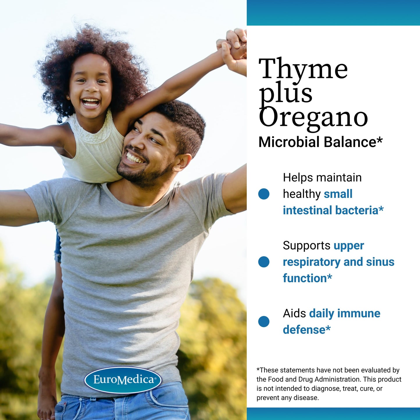 EuroMedica Thyme Plus Oregano - Immune & Digestive Support (30 Softgels)