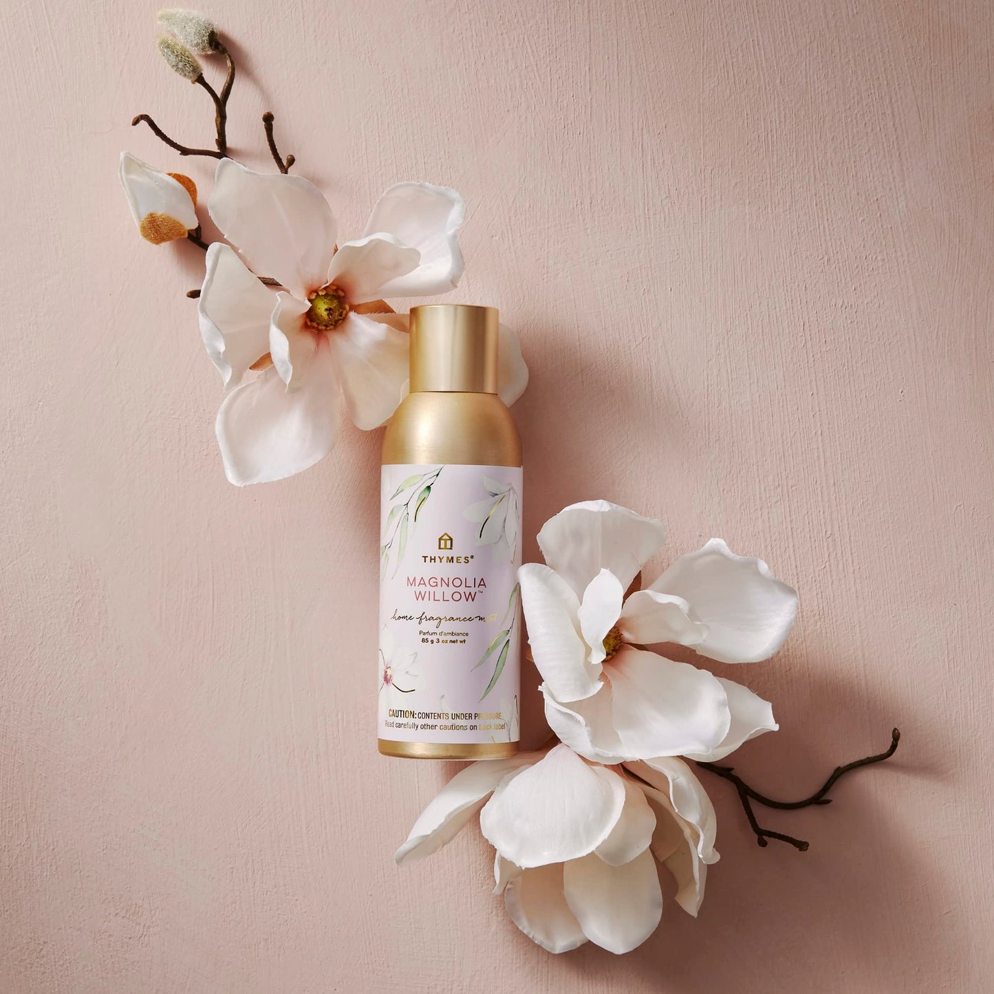 Thymes Magnolia Willow Fragrance Mist – 3.0 Oz | Home Fragrance