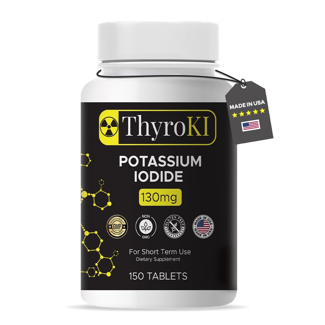 Potassium Iodide 130 mg Tablets – 150 Count | Made in USA