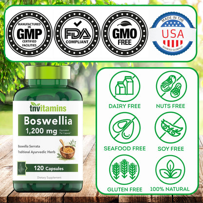 Boswellia Serrata Capsules 1200 MG – Joint Support | 120 Capsules