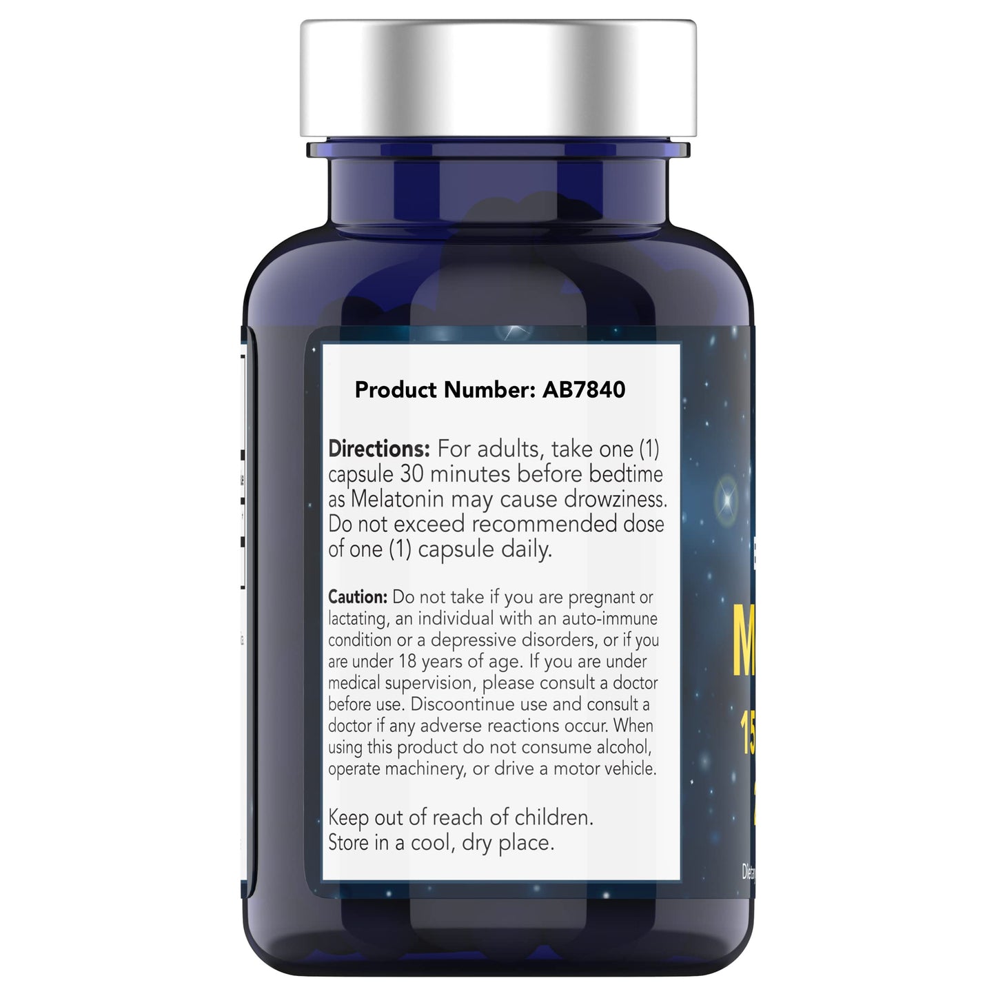 tnvitamins Melatonin 15 mg per Capsule – 240 Capsules (Pack of 2) – Extra Strength Nighttime Sleep Support