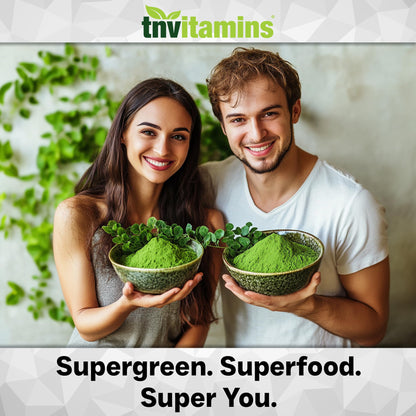 TNVitamins Moringa Capsules 10,000 mg - 120 Capsules | Pure Moringa Oleifera Leaf Powder Supplement | Non-GMO | Made in USA