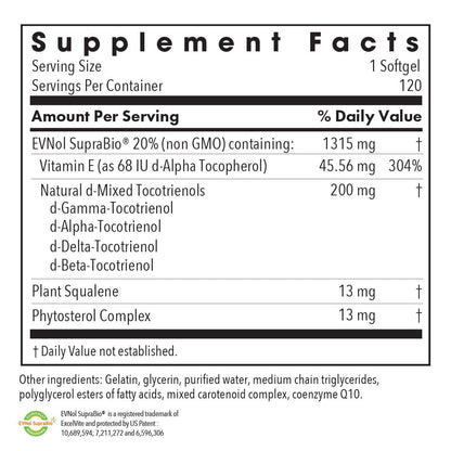 Allergy Research Group Tocomin SupraBio Tocotrienols 200 mg – Enhanced Absorption Palm Tocotrienol Complex (120 Count)