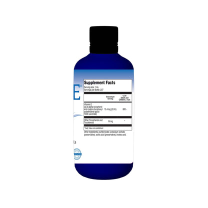 Aqua-E Water-Soluble Vitamin E | UNIQUE E by A.C. Grace Company (8 fl oz / 237 ml) – Tocopherols & Tocotrienols