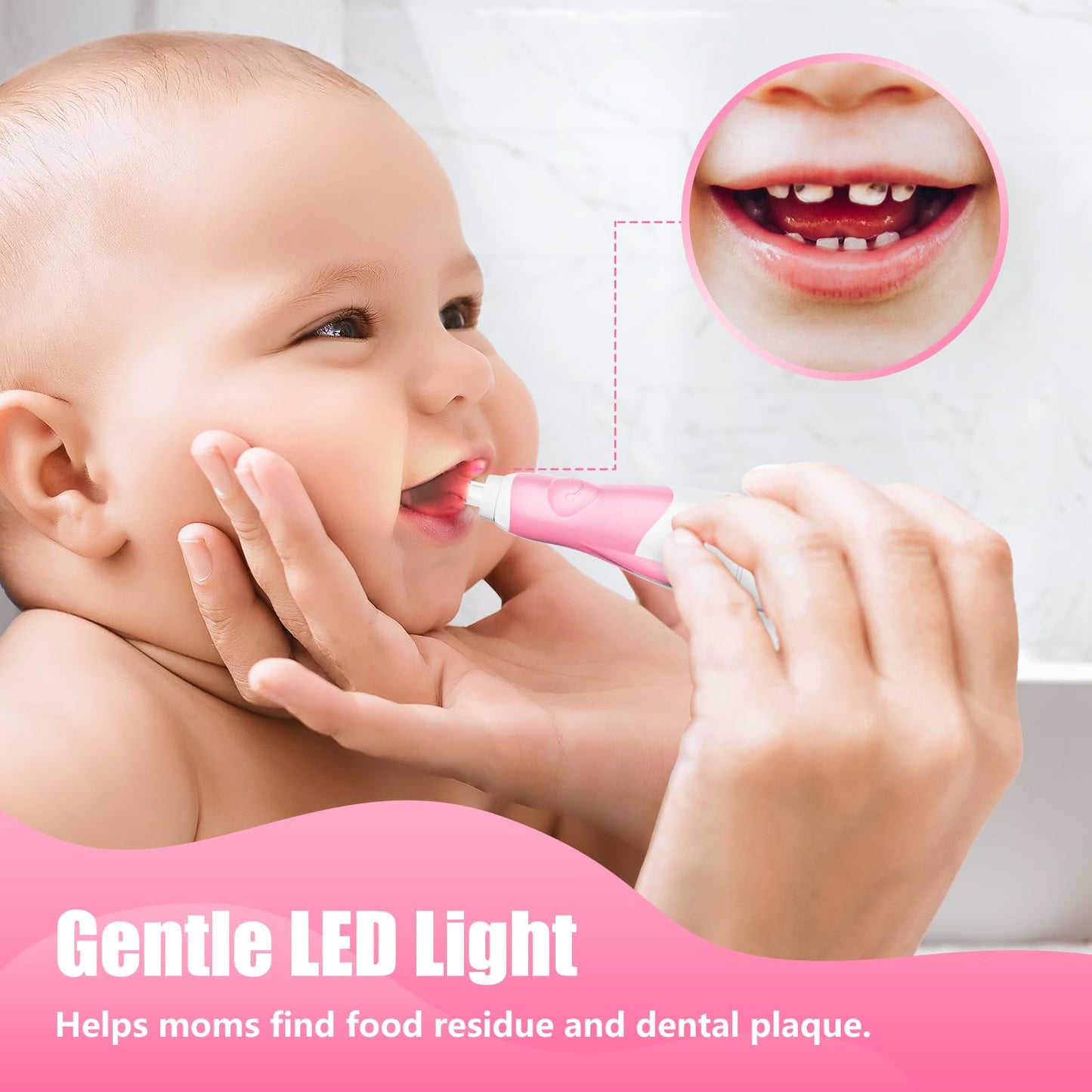 Toddler Electric Toothbrush 1-3 Years – Pink Astronaut