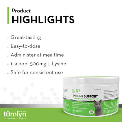 TOMLYN Immune Support Daily L-Lysine for Cats & Kittens — Fish Flavor, 4 Pack