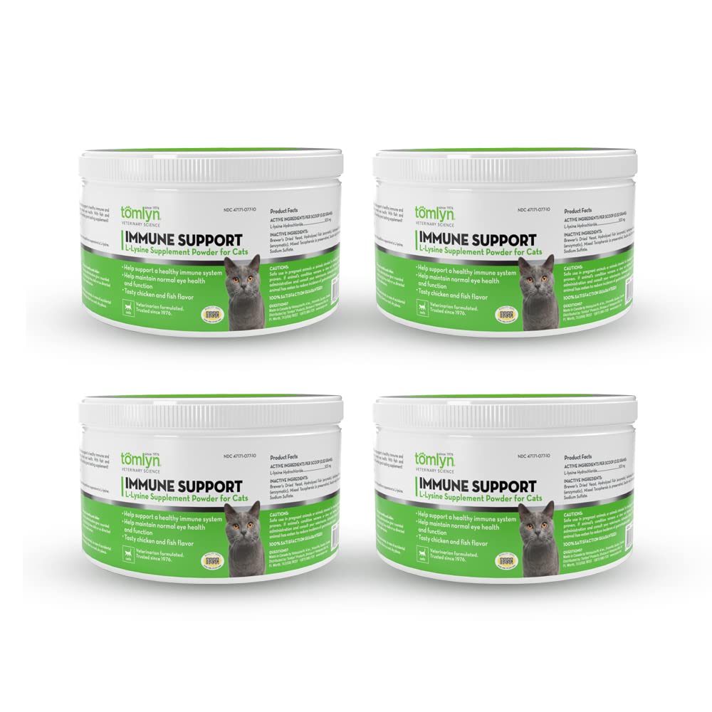 TOMLYN Immune Support Daily L-Lysine for Cats & Kittens — Fish Flavor, 4 Pack